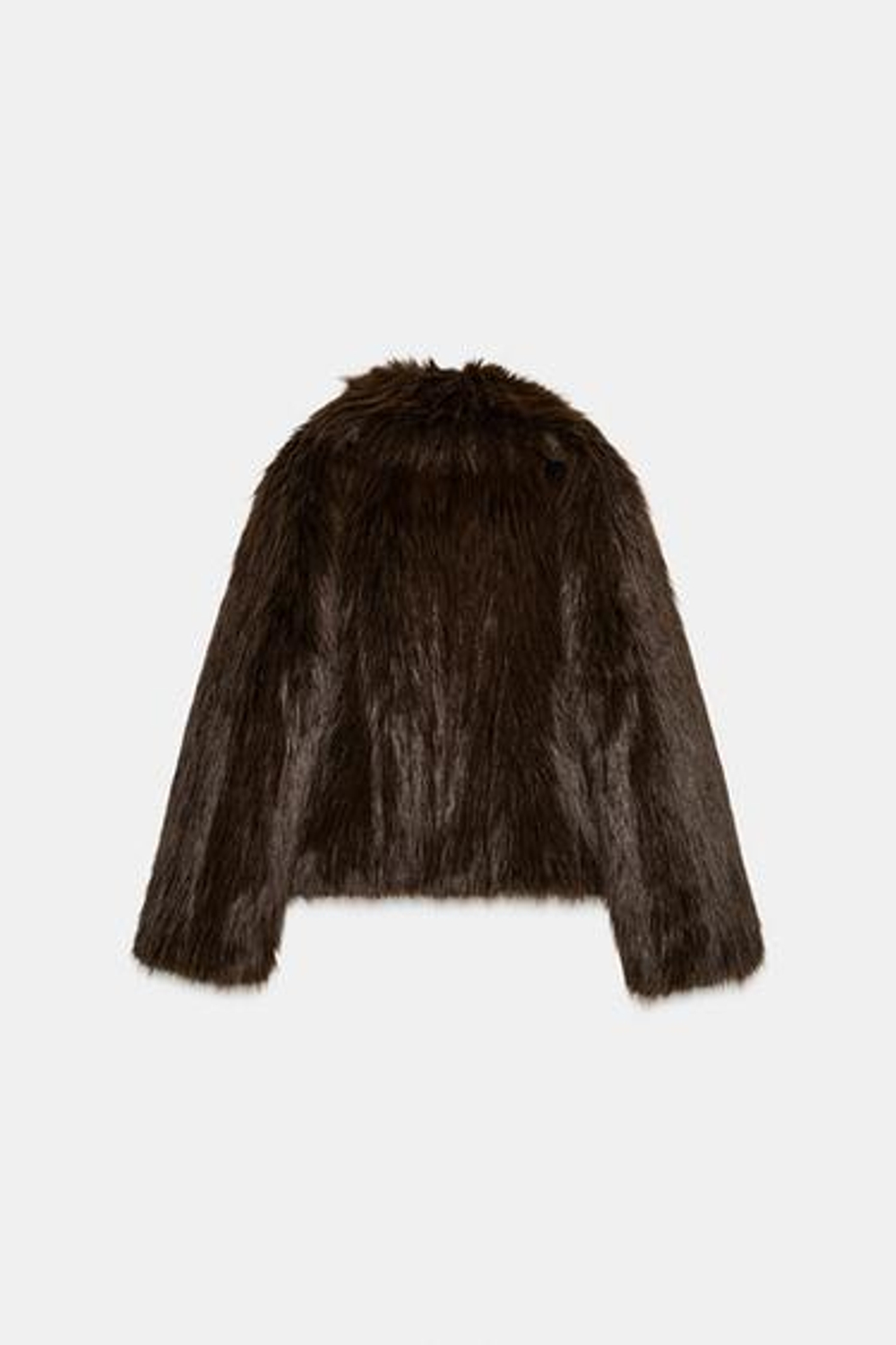 Короткое искусственное меховое пальто - ZARA