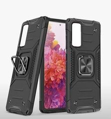 Противоударный чехол для Xiaomi Redmi Note 12 Pro 5G черный с пластиной для магнитного автодержателя и кольцом подставкой, чехол на Редми Нот 12 Про
