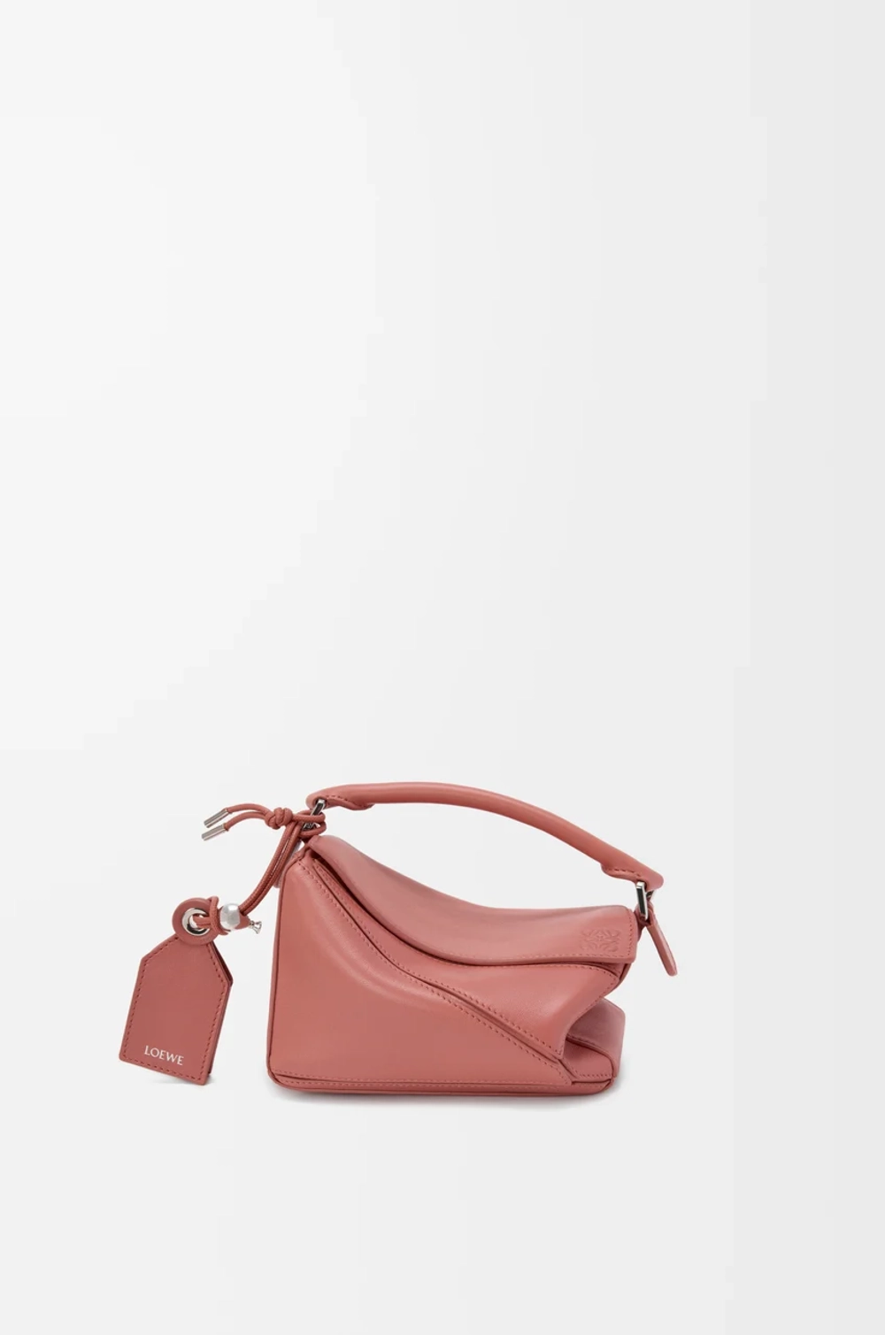 Loewe Сумка-мини Puzzle Featherlight из овечьей кожи наппа, красноватый