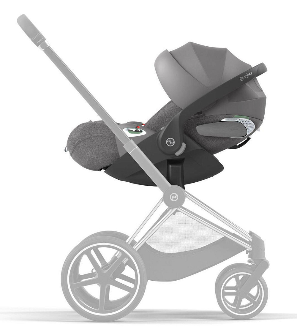 Коляска 3 в 1 Cybex Priam IV Rosegold complete и автокресло Cloud T i-Size Mirage Grey Plus Cozy Beige