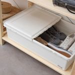 Коробка для хранения с крышкой IKEA SOCKERBIT (СОККЕРБИТ), Белый, 50x77x19 cm