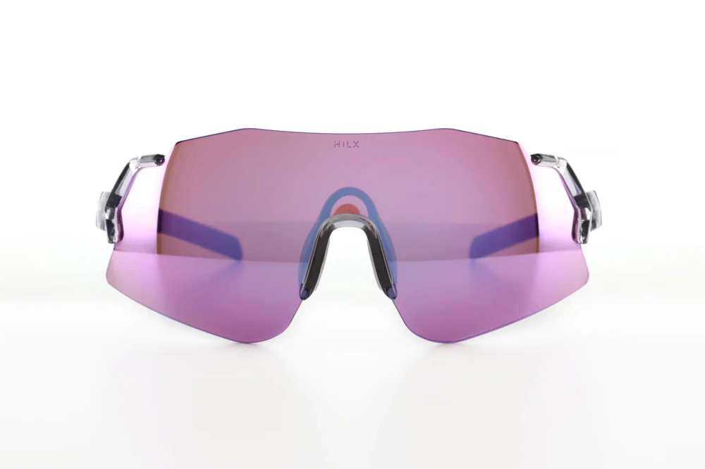 Спортивные очки HILX Savage 2.0 Shiny Crystal Grey Purple / Photochromic Purple Mirror Lens