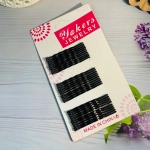 Невидимки для волос 30шт «Hair Grips - Волна», цвет черный, 5см