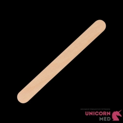 Шпатель медицинский одноразовый деревянный стерильный  150*18мм UNICORNMED