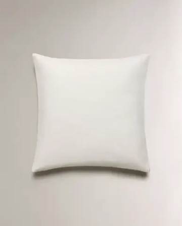 ZARA HOME НАВОЛОЧКА ДЛЯ ДЕКОРАТИВНОЙ ПОДУШКИ С ПРИНТОМ "МОРСКАЯ ЗВЕЗДА", ЖЕЛТОВАТО-БЕЛЫЙ