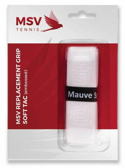 Теннисные намотки базовые MSV Soft Tac Embossed white 1P
