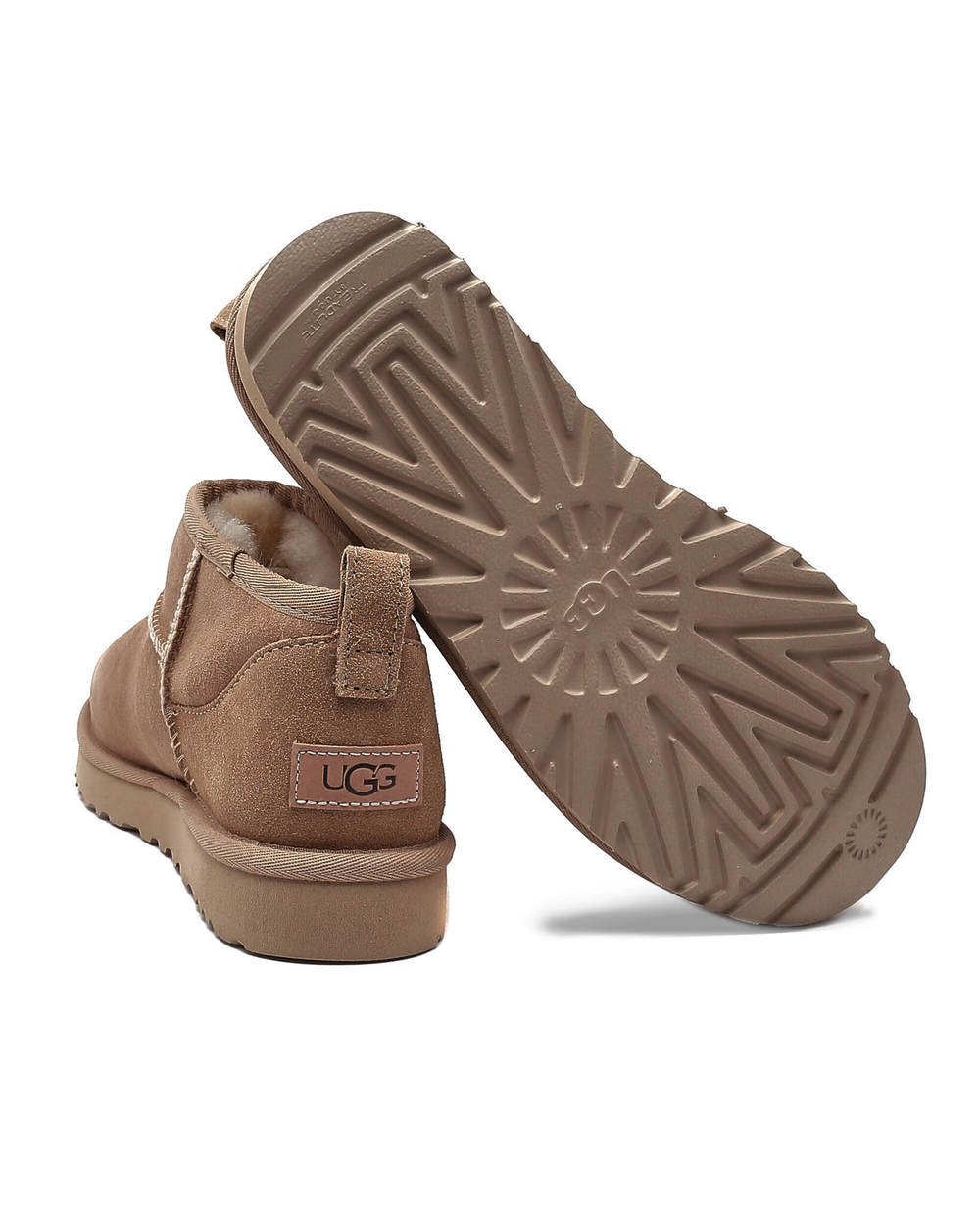 Кожаные угли classic ultra mini UGG - песочный(1116109)