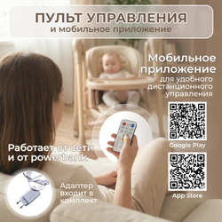Стульчик-электрокачель BubaGO Aurora 4в1