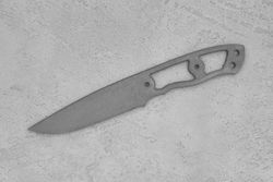 Заготовка для ножа, сталь Cr8 3,6мм. Модель "Алекс" с клинком 110мм, ТО 62-63HRC