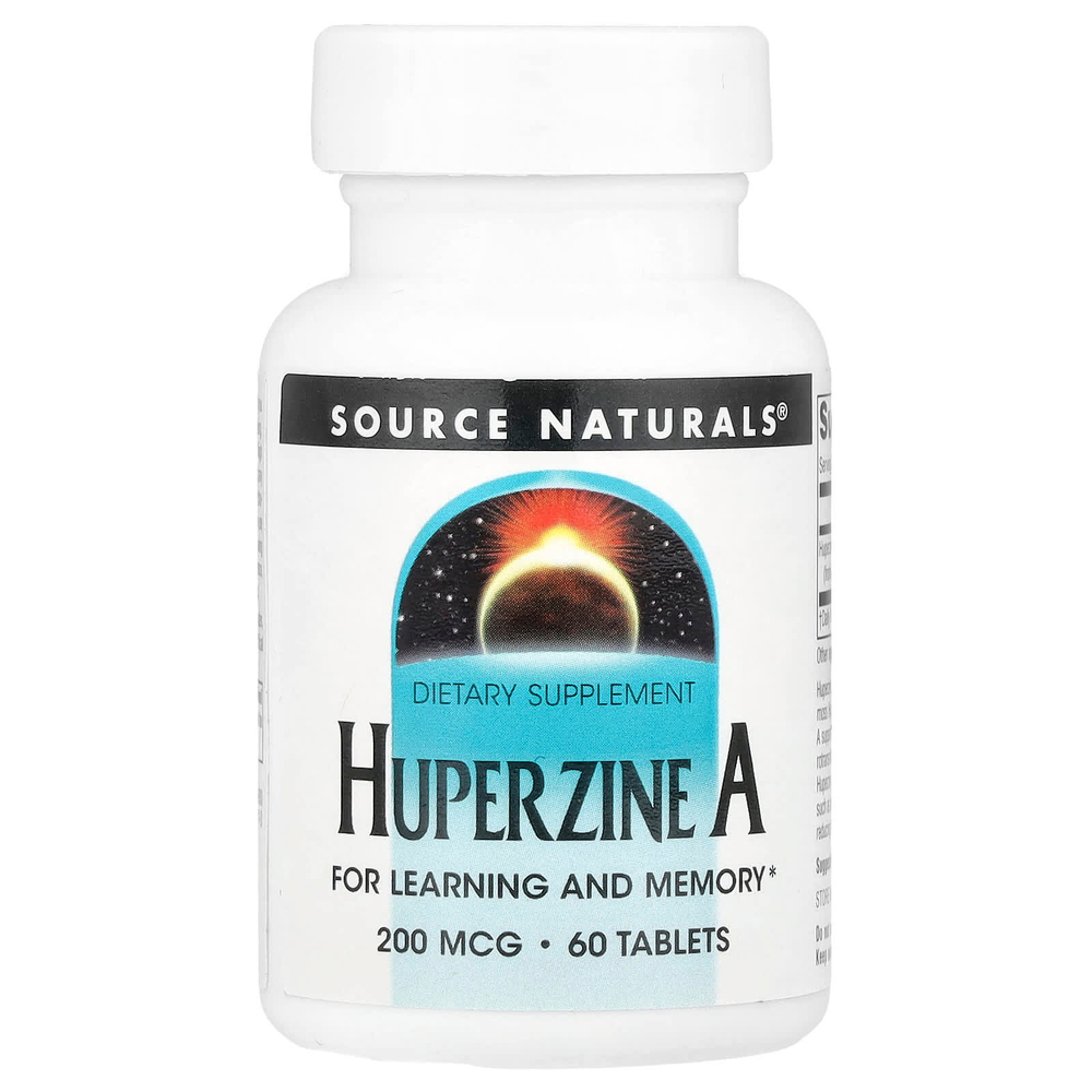 Source Naturals, Гуперзин А, 200 мкг, 60 таблеток