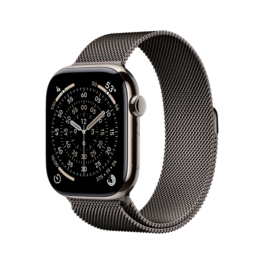 Умные часы Apple Watch Series 11 GPS + Cellular, 46mm, Natural Titanium Case with Slate Milanese Loop