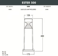 Наземный светильник ESTER DS1.563.000.LXD1L Fumagalli