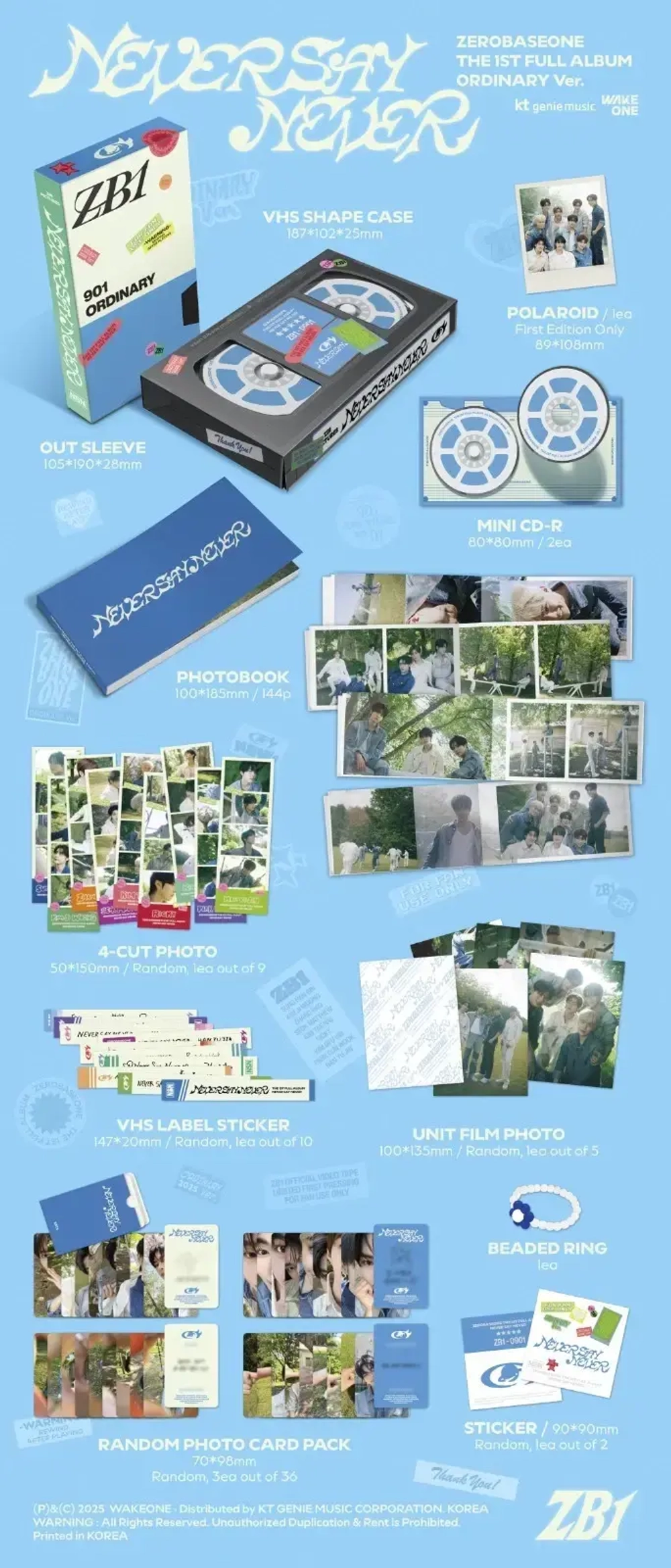 Альбом ZEROBASEONE ZB1 - NEVER SAY NEVER [Photobook ver.] (Ordinary ver.)