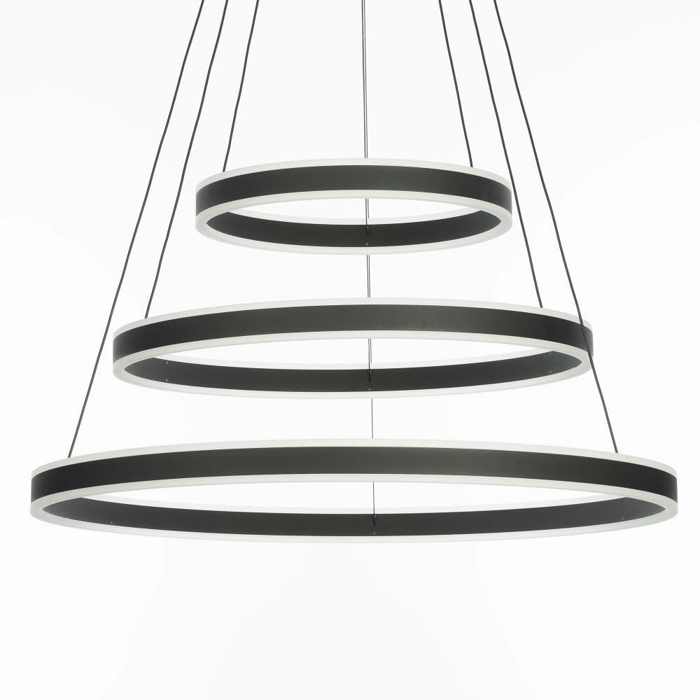 Citilux Дуэт CL719681 LED Люстра подвесная с пультом Чёрная