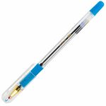 Ручка шариковая с грипом BRAUBERG "X-ONE", 1шт, СИНЯЯ, корпус прозрачный, узел 0,5 мм, линия письма 0,35 мм, 143985