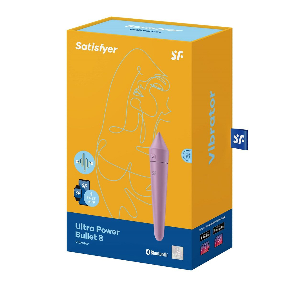 Сиреневый мини-вибратор Ultra Power Bullet 8 (Цвет: сиреневый)