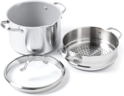 GreenPan Кастрюля Venice Pro 24 см 7,6 л с паровой вставкой evershine light grey EAN 885837013092