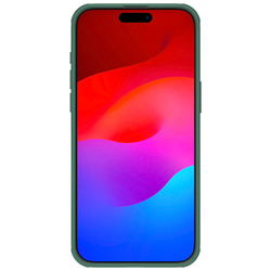 Усиленный чехол зеленого цвета (Deep Green) от Nillkin для iPhone 15 Pro Max, серия Super Frosted Shield Pro