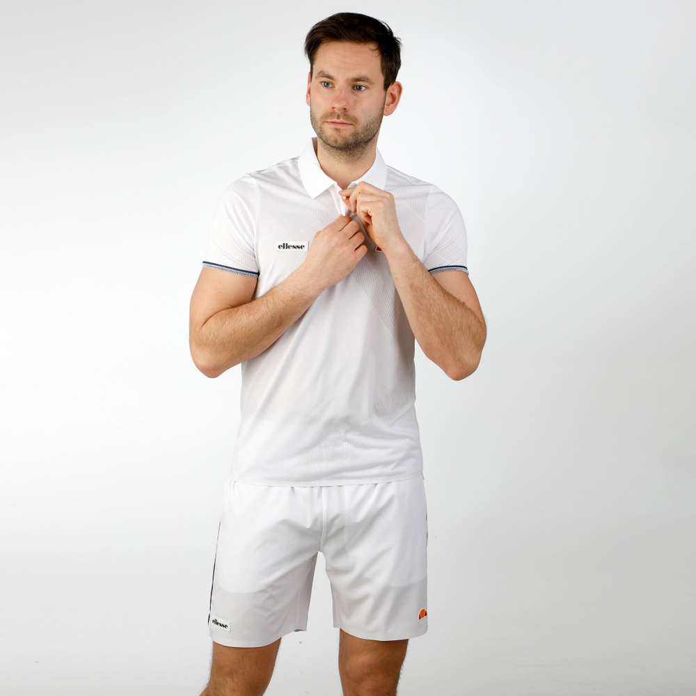 Мужское теннисное поло Ellesse Cromatico Polo Men - White