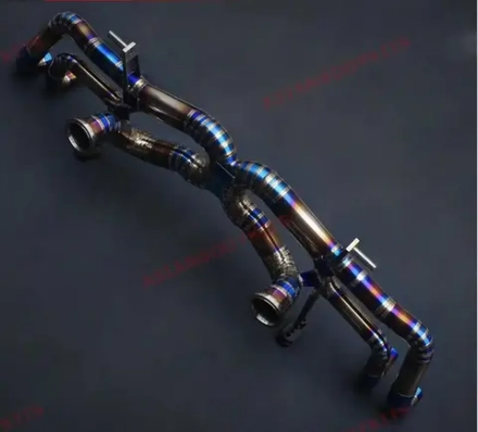 Облегченная титановая выхлопная система X-pipe для Lamborghini Huracan 2014-2020 Ламборгини Хуракан глушитель заслонки