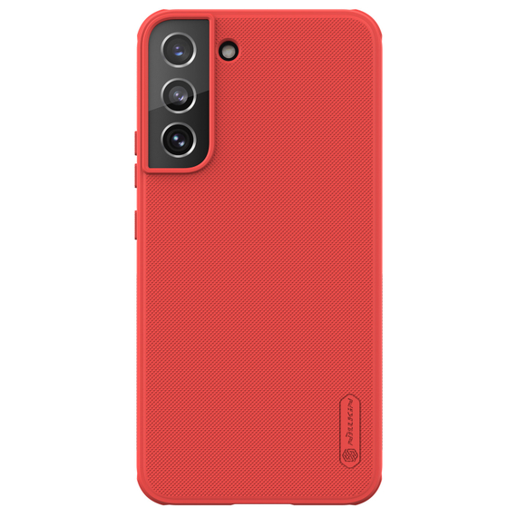 Чехол красного цвета от Nillkin для Samsung Galaxy S22+ Плюс, серия Super Frosted Shield Pro