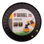 Леска для триммера звезда, 2,7мм х 202м, на DIN катушке FLEX CORD Denzel