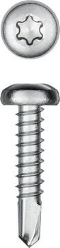 KRAFTOOL DS-P, 19 х 3.9 мм, А2, сверло, полукруглая головка, ТХ15, 750 шт, саморез нержавеющий (300931-39-019)