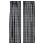 Комплект штор IKEA HAGGVECKMAL, Темно-серый, 145х250 см, 2 шт