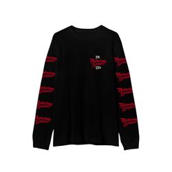 Лонгслив Support Red Pattern черный