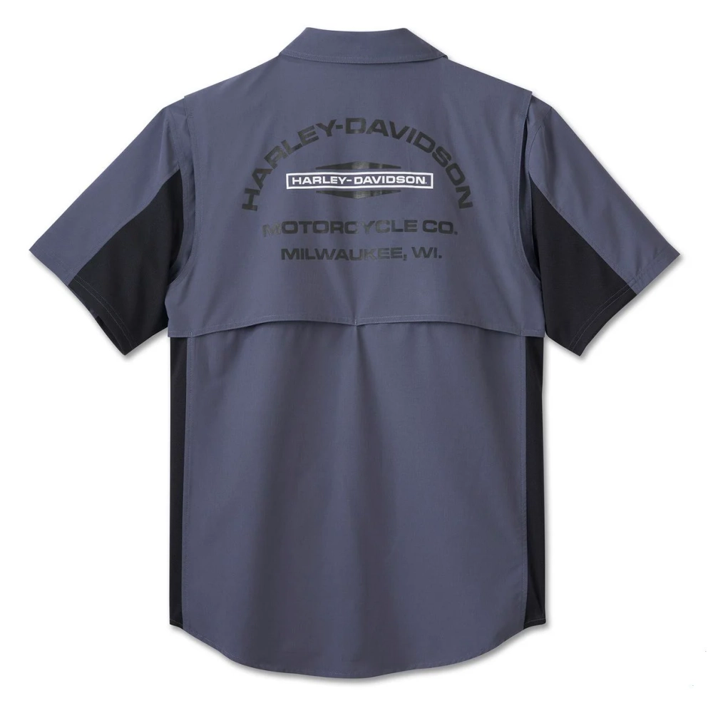 Рубашка Men H-D TECH Milwaukee Short Sleeve Shirt Harley-Davidson