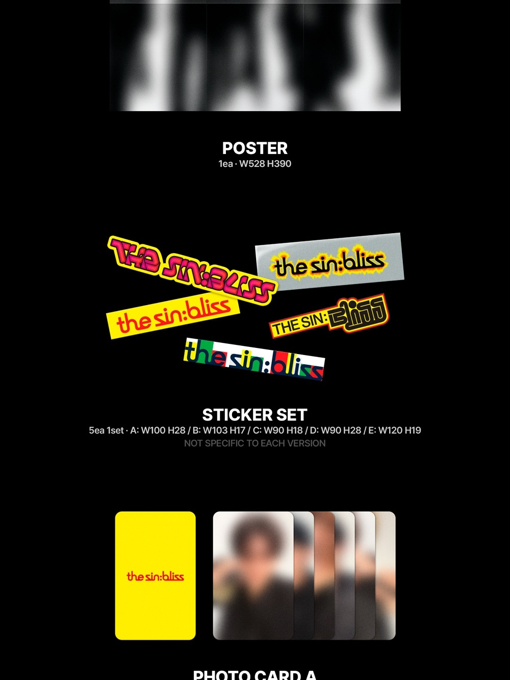 Альбом ENHYPEN - THE SIN : BLISS 8th Mini Album TAKE 4 Version SET
