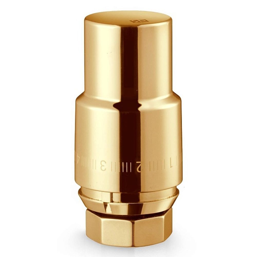 Термоголовка жидкостная ROYAL THERMO Design PRO М30х1,5 золото Термоголовка жидкостная ROYAL THERMO Design PRO М30х1,5 золото