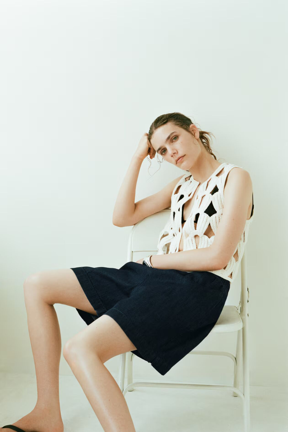 Шорты-джинсы с эластичным поясом - H&M
