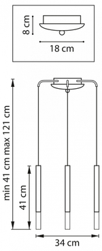 Подвесная люстра Lightstar Tubo L3T747147