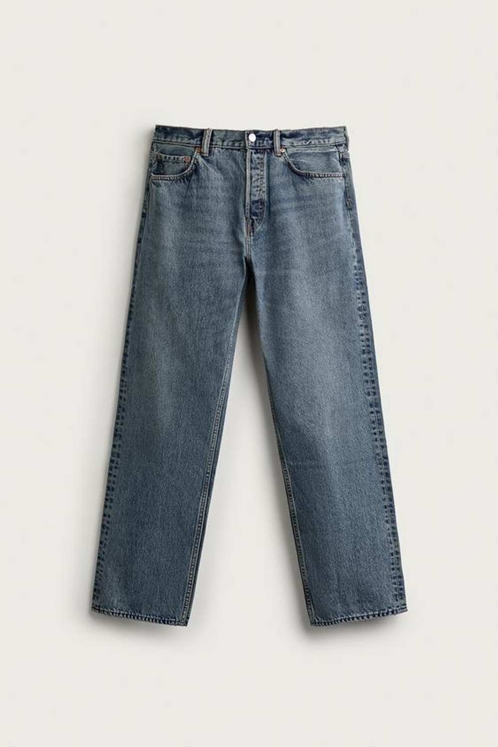 ZARA ДЖИНСЫ STRAIGHT FIT, ИНДИГО