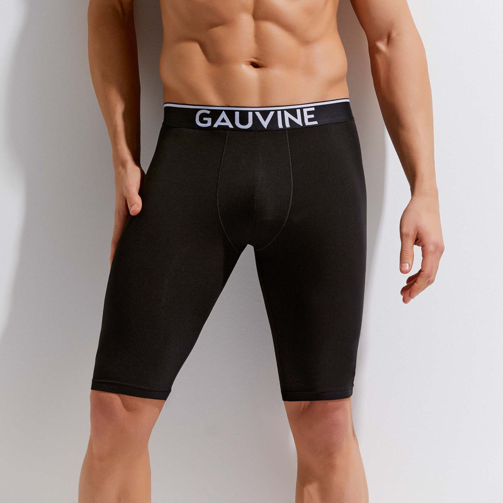 Удлиненные хлопковые трусы-боксеры Cotton Classic Long Boxer (Размер: M) (Цвет: черный)