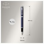 Ручка перьевая Parker "IM Matte Blue CT" синяя, 0,8мм, подарочная упаковка