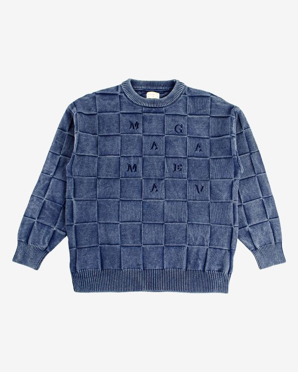 Свитер Squared script blue