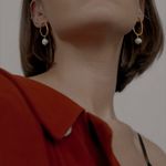 Серьги Юнион,позолота