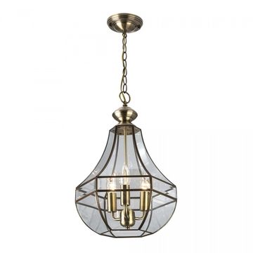 Подвесная люстра 3*E14 CL444130 бронза старая Гера-1 Citilux