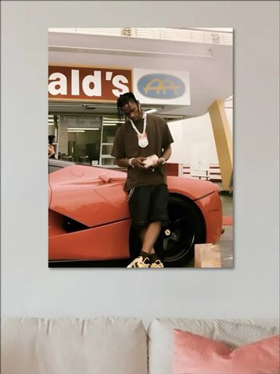 Картина на стену "Travis Scott" 30х40см 1шт.