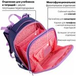 Ранец BRAUBERG PREMIUM, 2 отделения, с брелком, "Paris", 38х29х16 см, 228787