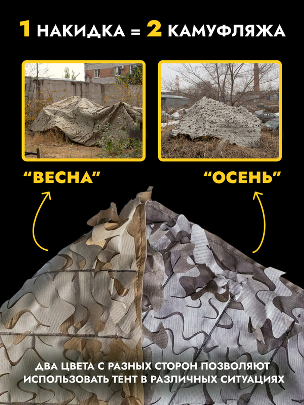 Одеяло-тент от тепловизора 3×6 м