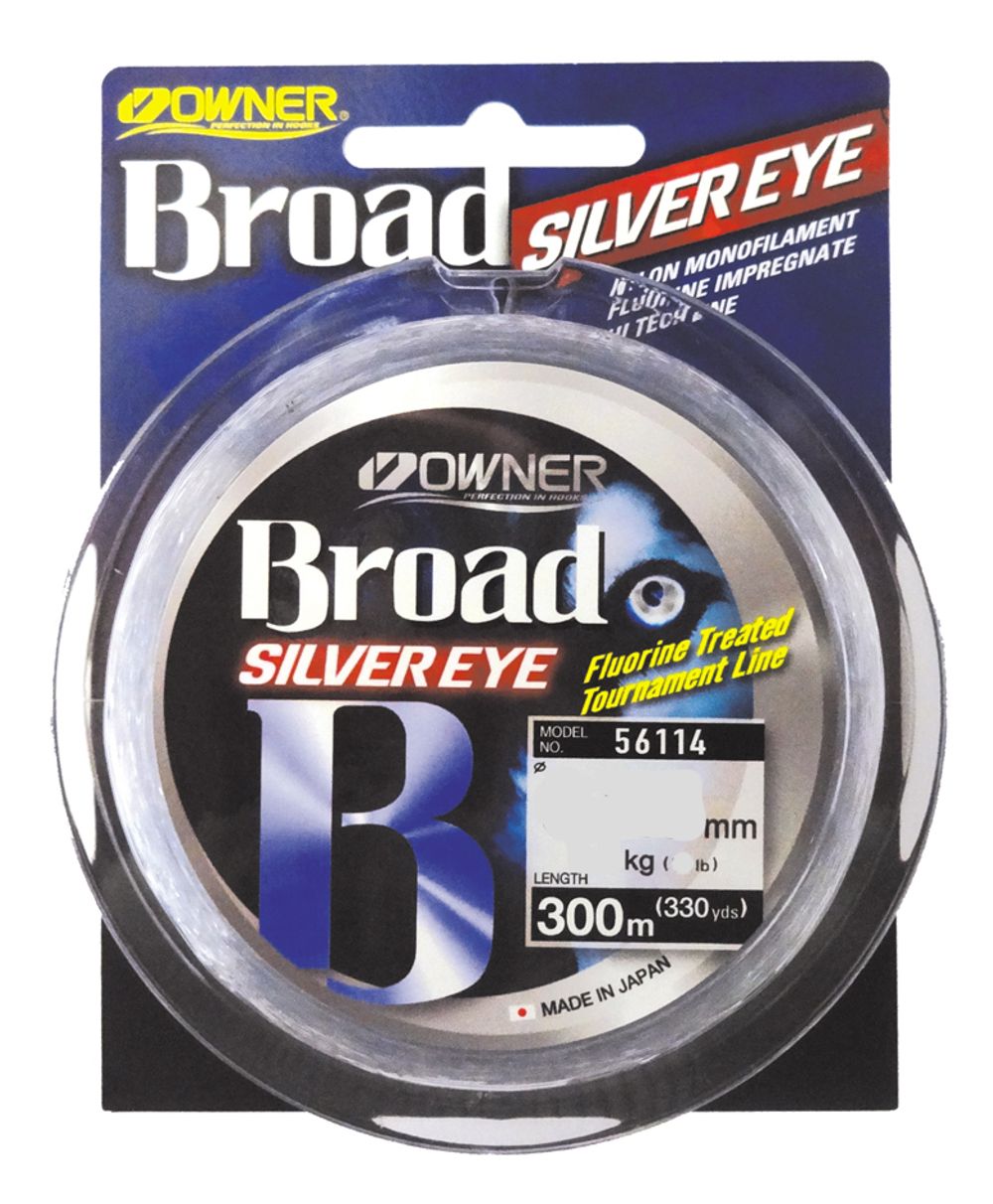 OWNER Леска Broad Silver Eye 300м 0.28мм 7.2кг