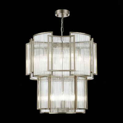 SL1234.103.08 Люстра подвесная ST-Luce Никель/Прозрачный, Никель E14 8*60W