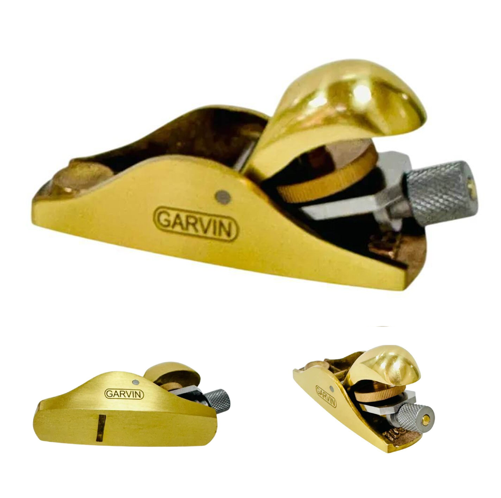 Рубанок мини латунный Brass Mini Violin Makers Plane 7/8" 85 мм, лезвие 20 мм GARVIN SVP-7089