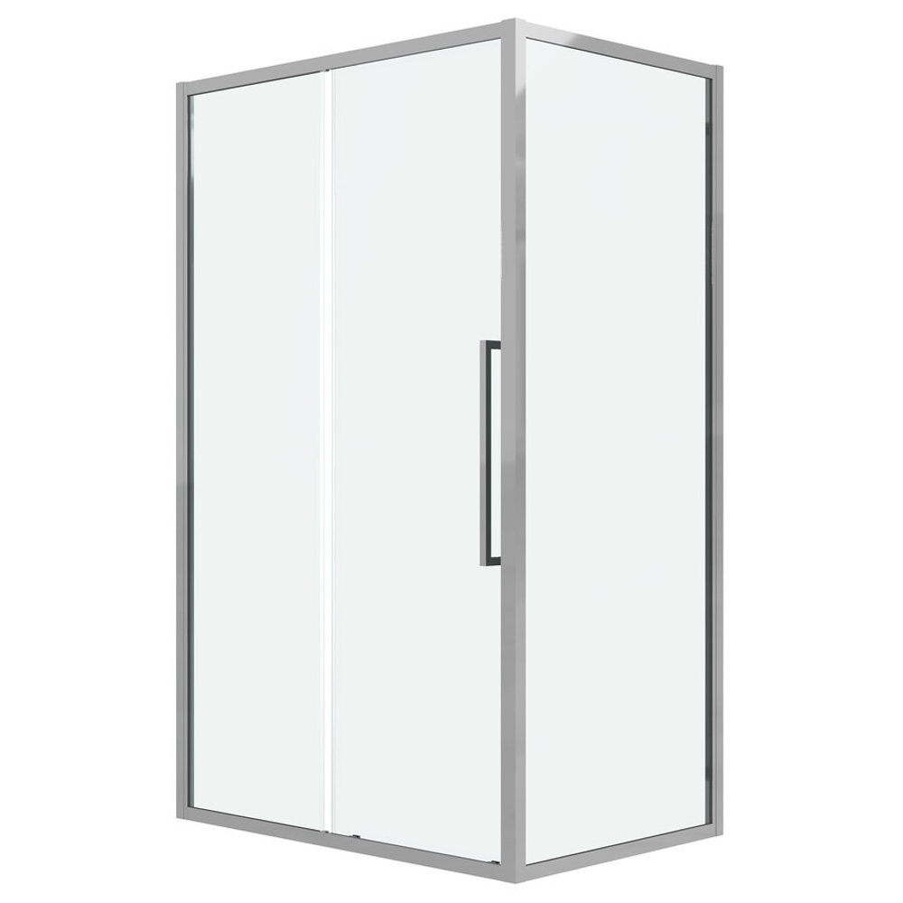 Душевое ограждение Grossman Cosmo 100.K33.02.100.10.00-200.K33.02.100.10.00 (100х100х195) раздвижная,хром,стекло прозрачное,2 места