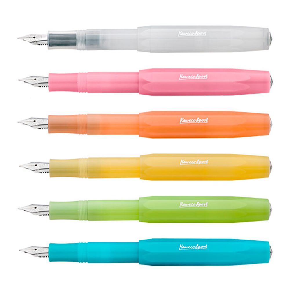 Ручка перьевая KAWECO FROSTED Sport цвета лайм с пером М (10001889)