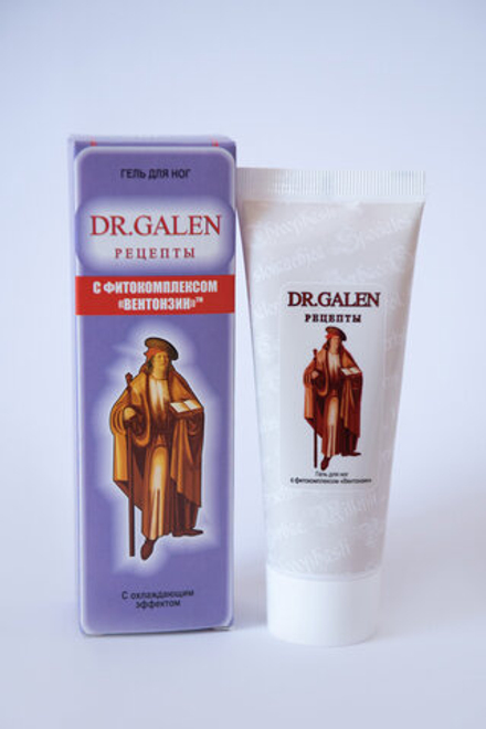 Гель «Рецепты Dr. Galen» венотонизирующий при отеках, тяжести и усталости в ногах  ("Секрет Парацельса") Леккос