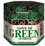 Батарея салютов Love of green (SB19-03) от Maxsem, 19 залпов, 30 мм